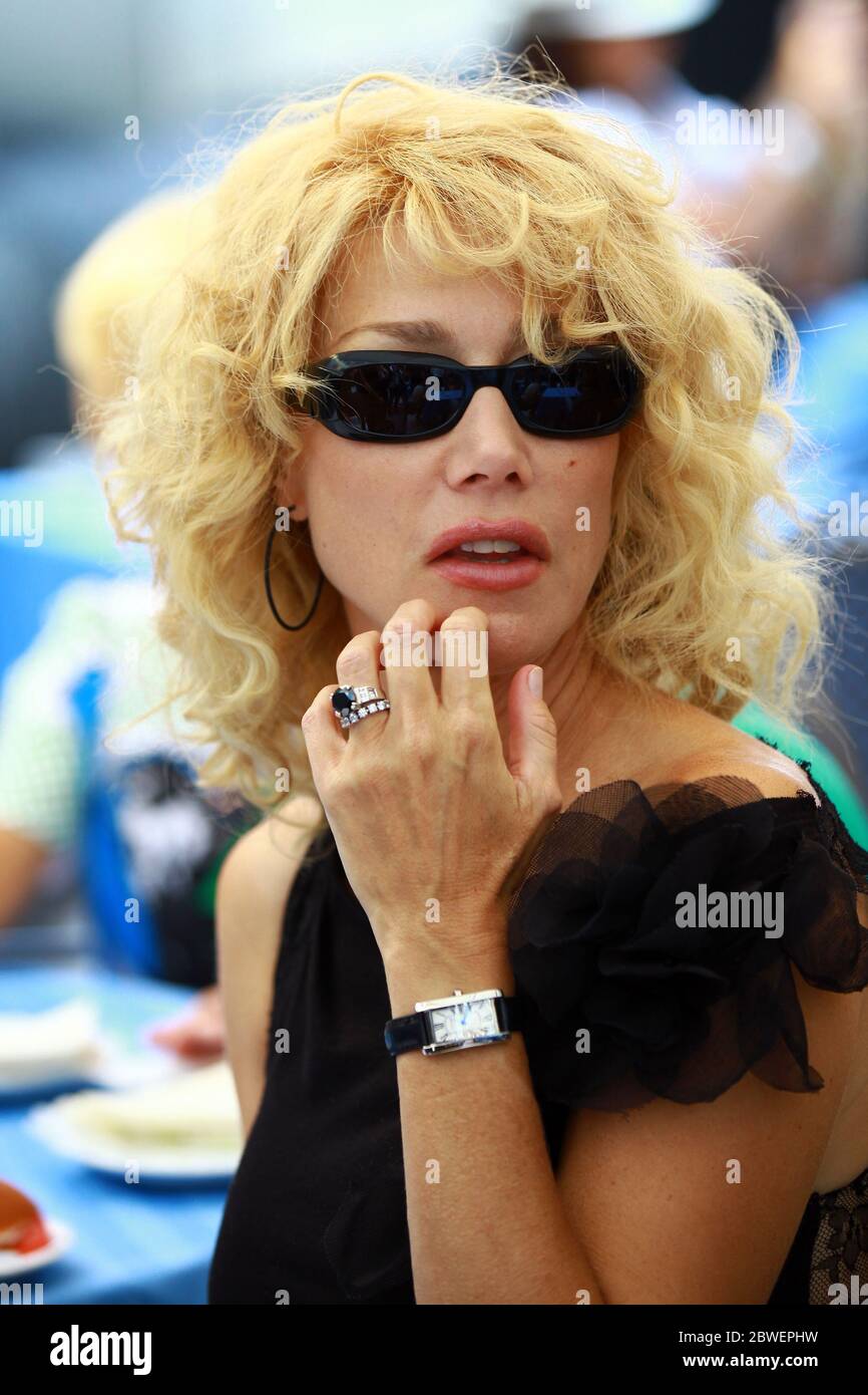 VENICE, ITALY - SEPTEMBER 04: Nancy Brilli is sighted at the 67th Venice Film Festival on September 4, 2010 in Venice, Italy. Stock Photo