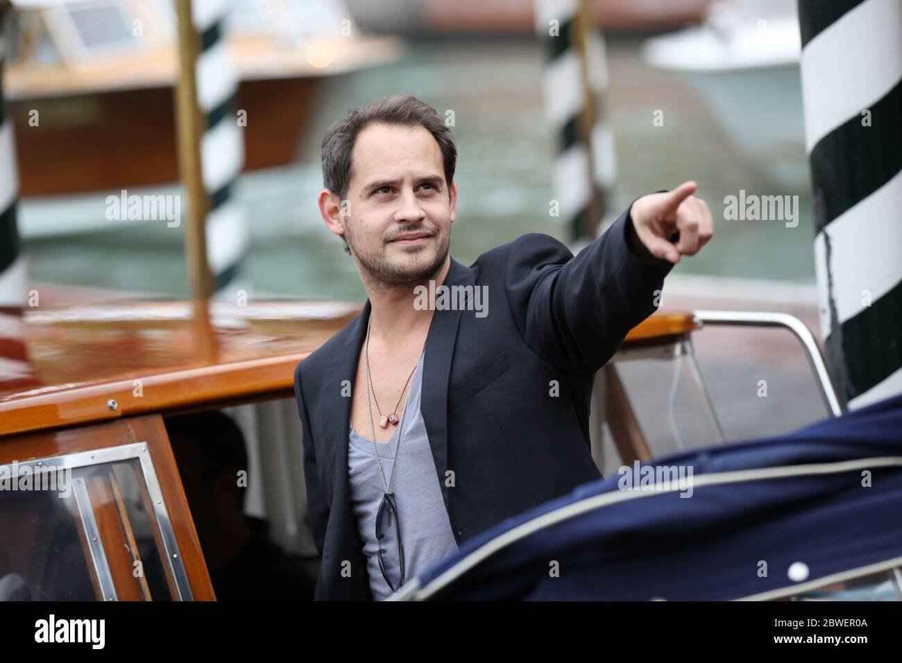 VENICE, ITALY - SEPTEMBER 06: Moritz Bleibtreu attends the 67th Venice