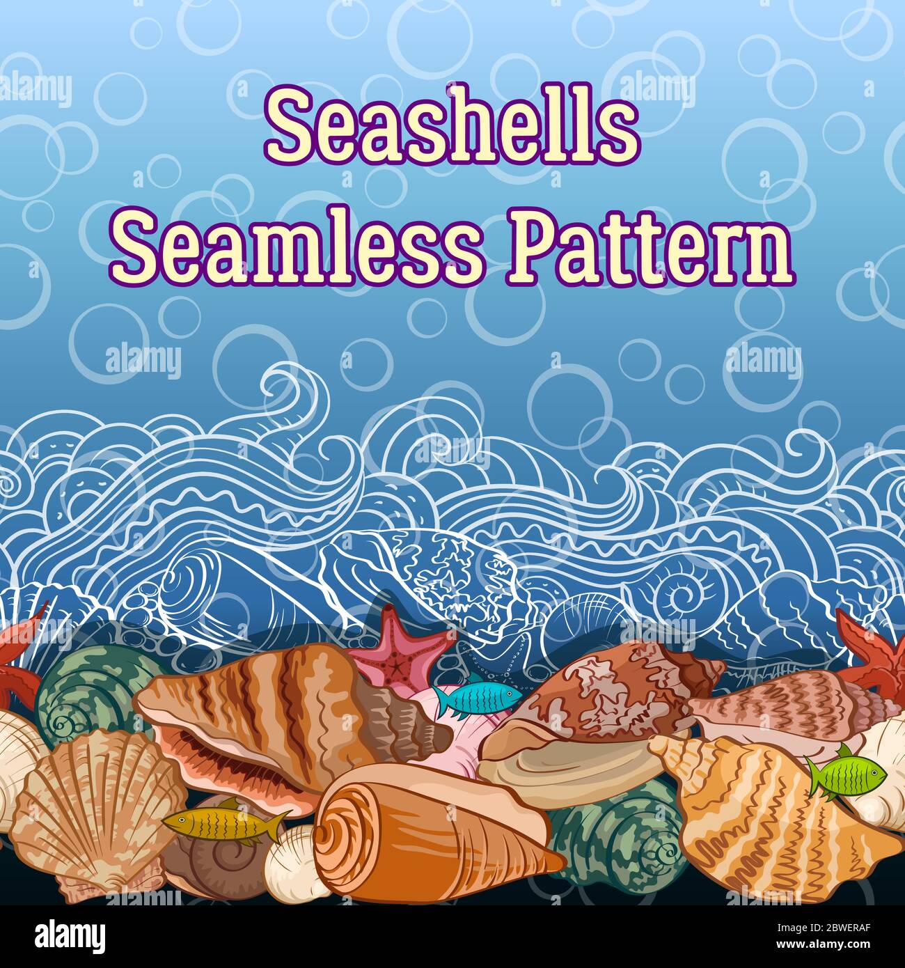 Sea Exotic Background Stock Vector