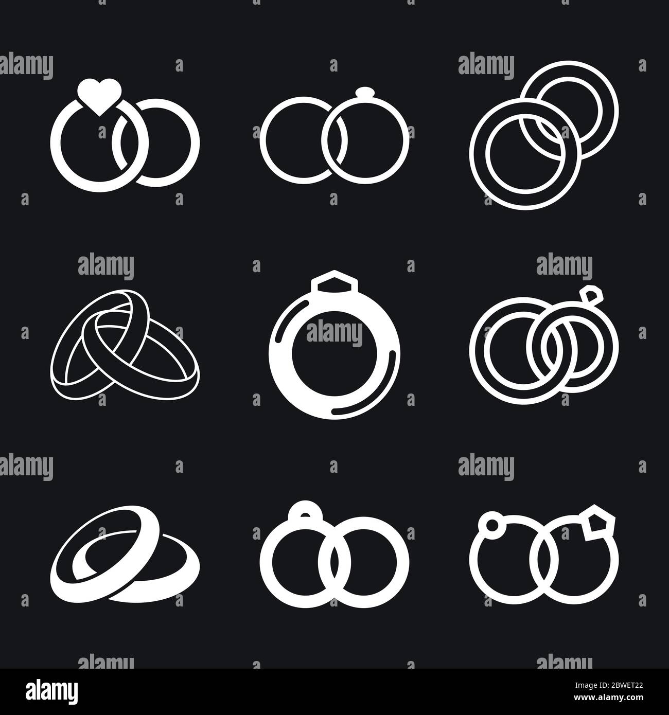 Ring icon, engagement and wedding ring. Vector illustration Stock ...