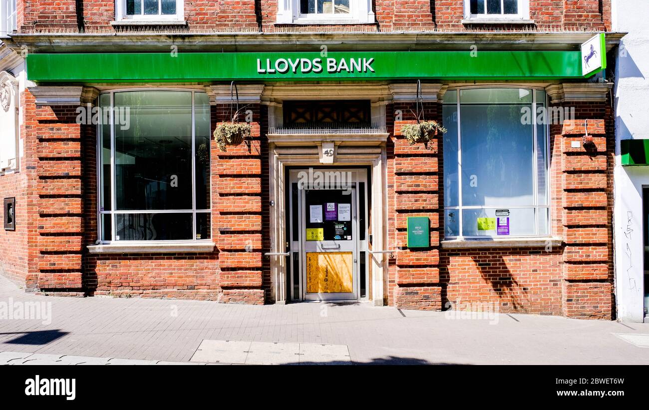 High Street Branch Of Lloyds Bank Stock Photo