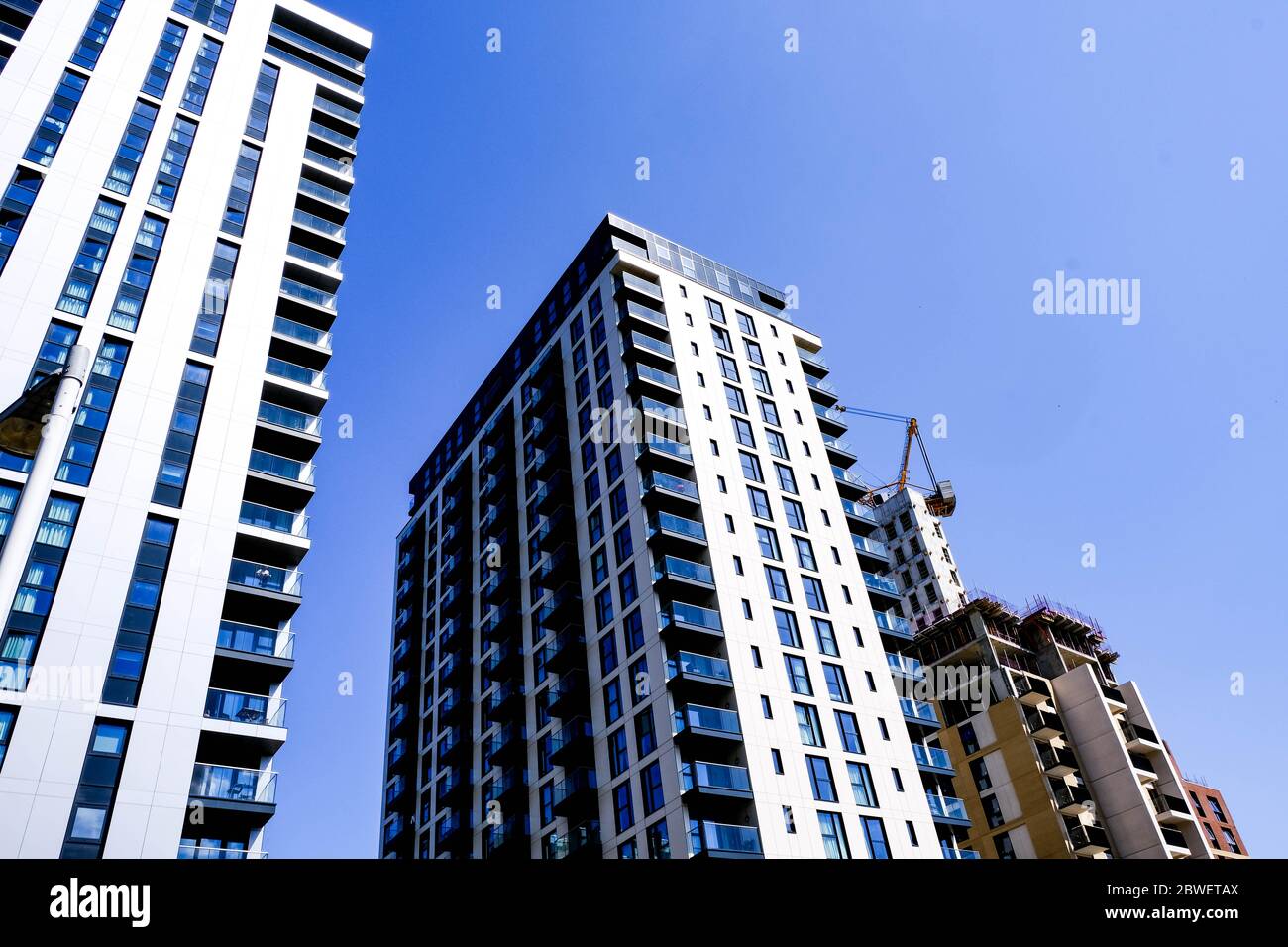 Modern Development Of Luxury High Rise Residential Apartments Or Flats ...