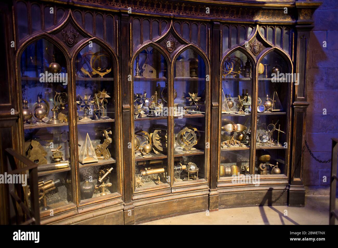 The studio set of Dumbledores Office on display at the Making of