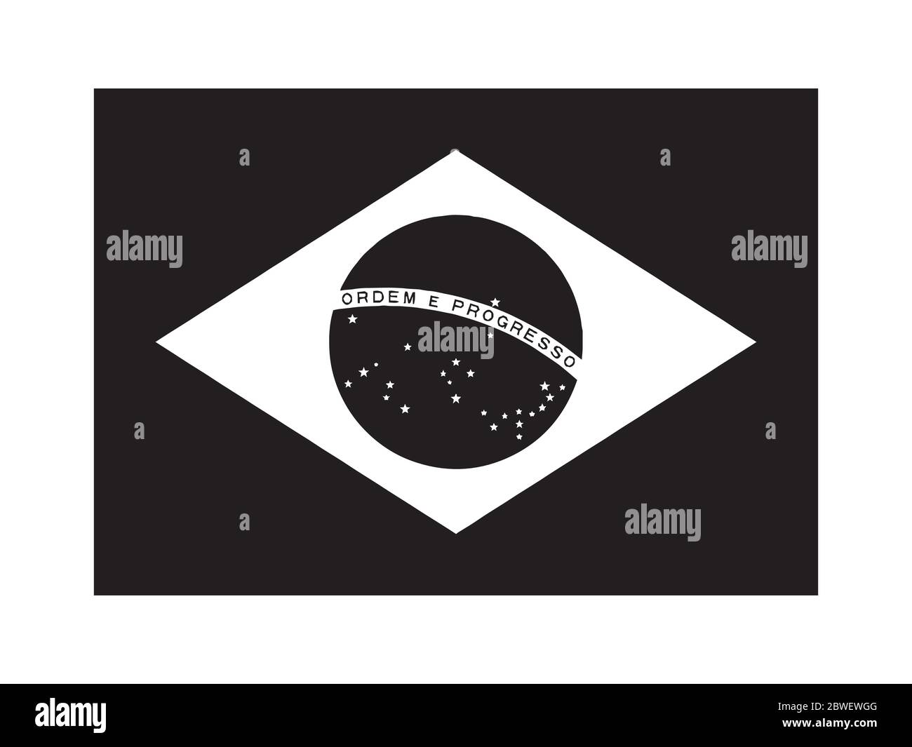 Brazil Flag Black And White Stock Photos Images Alamy