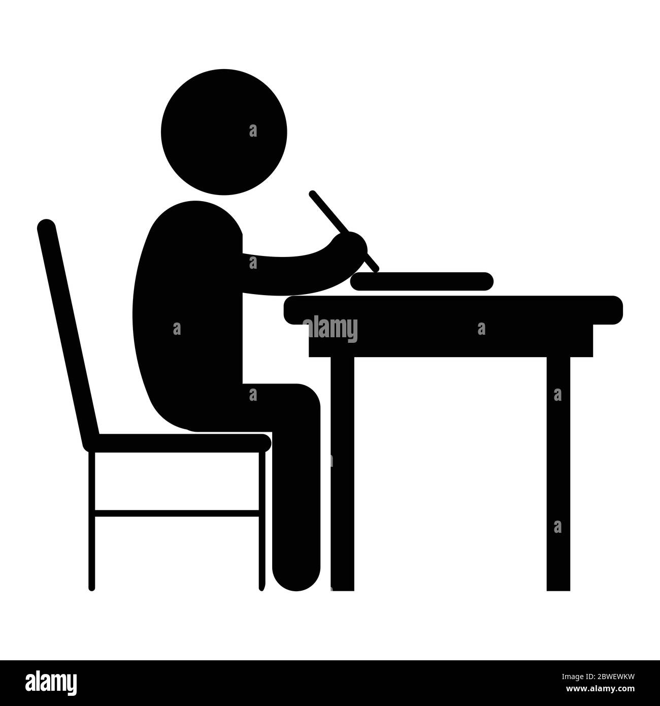Write studying Cut Out Stock Images & Pictures - Alamy