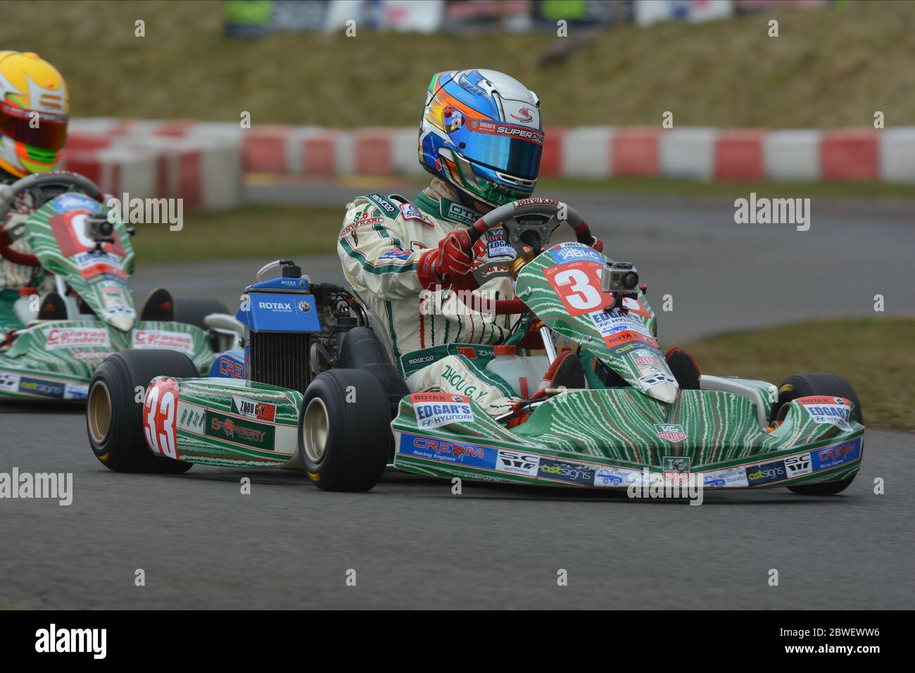 Chinese racing driver Guanyu Zhou during his Karting career Stock Photo ...