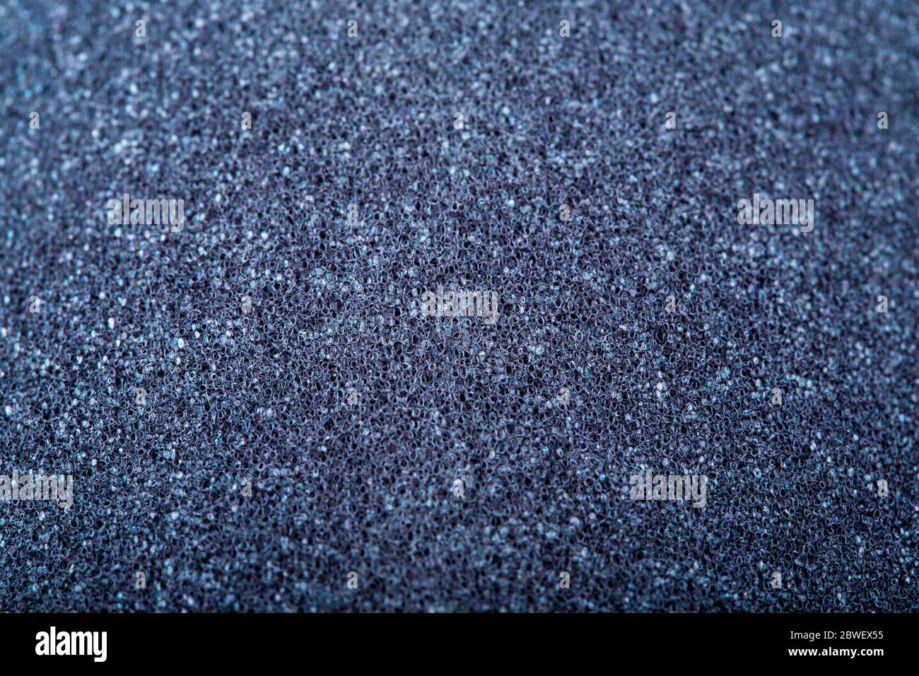 Background and texture black foam with memory effect for mattresses. Stock Photo