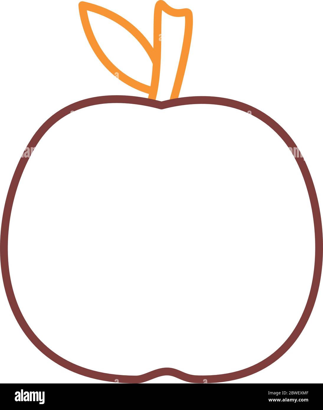 Apple fruit line style icon vector design Stock Vector Image & Art - Alamy