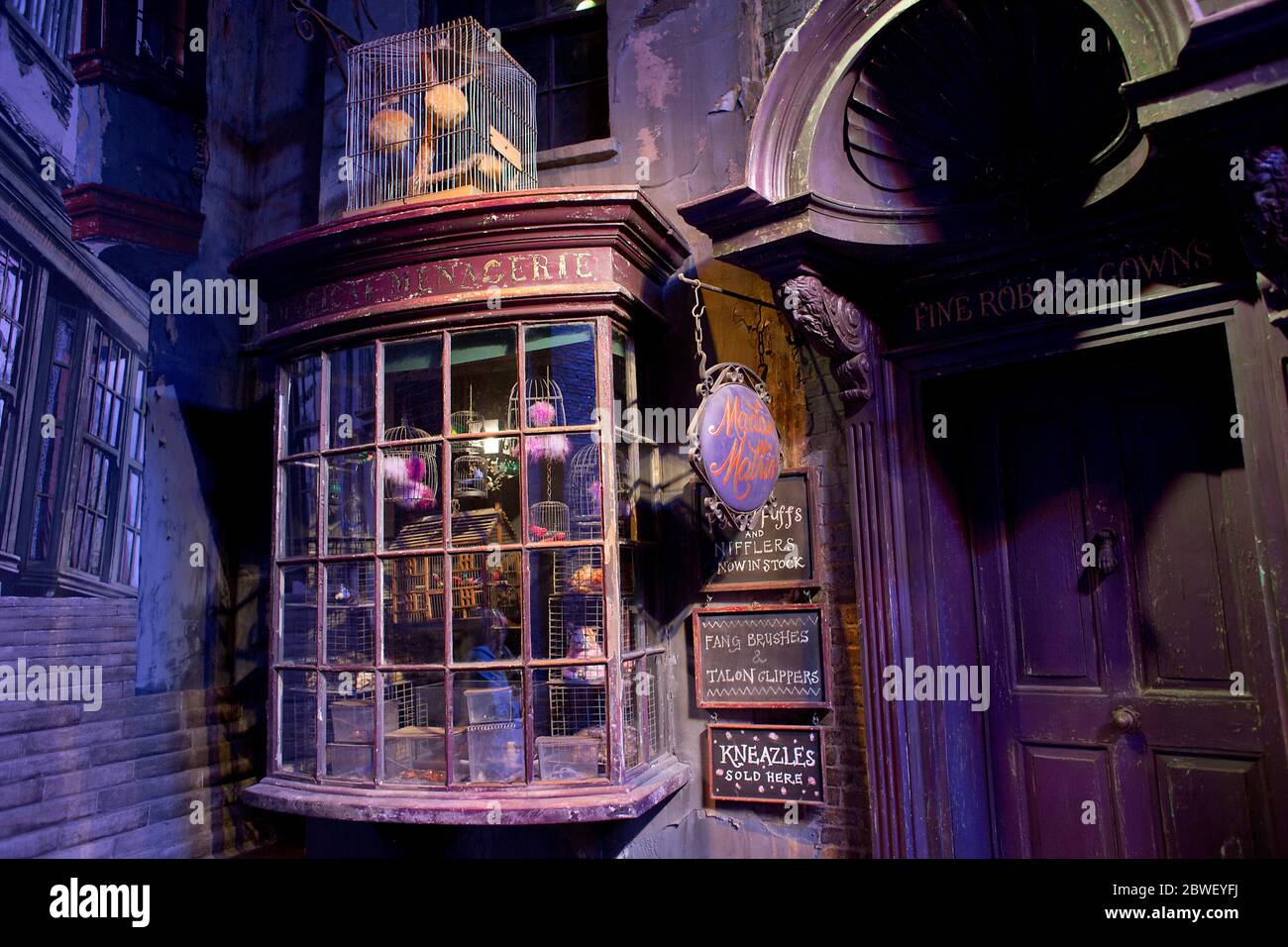 Interior scenes at Diagon Alley at the Harry Potter World Warner Bros