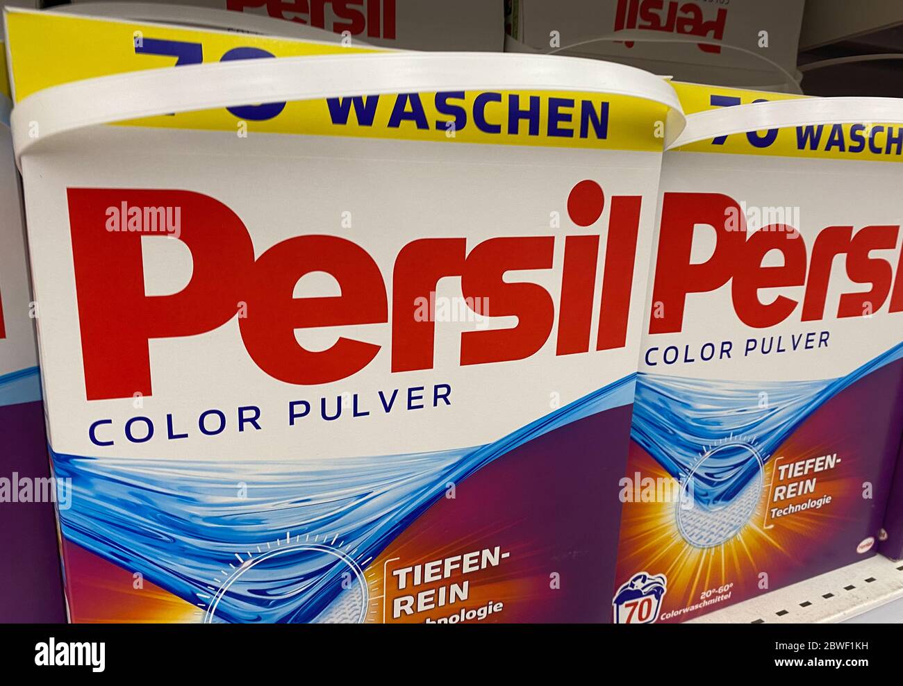 Tönisvorst, Germany May 29. 2020 Close up of Persil washing powder