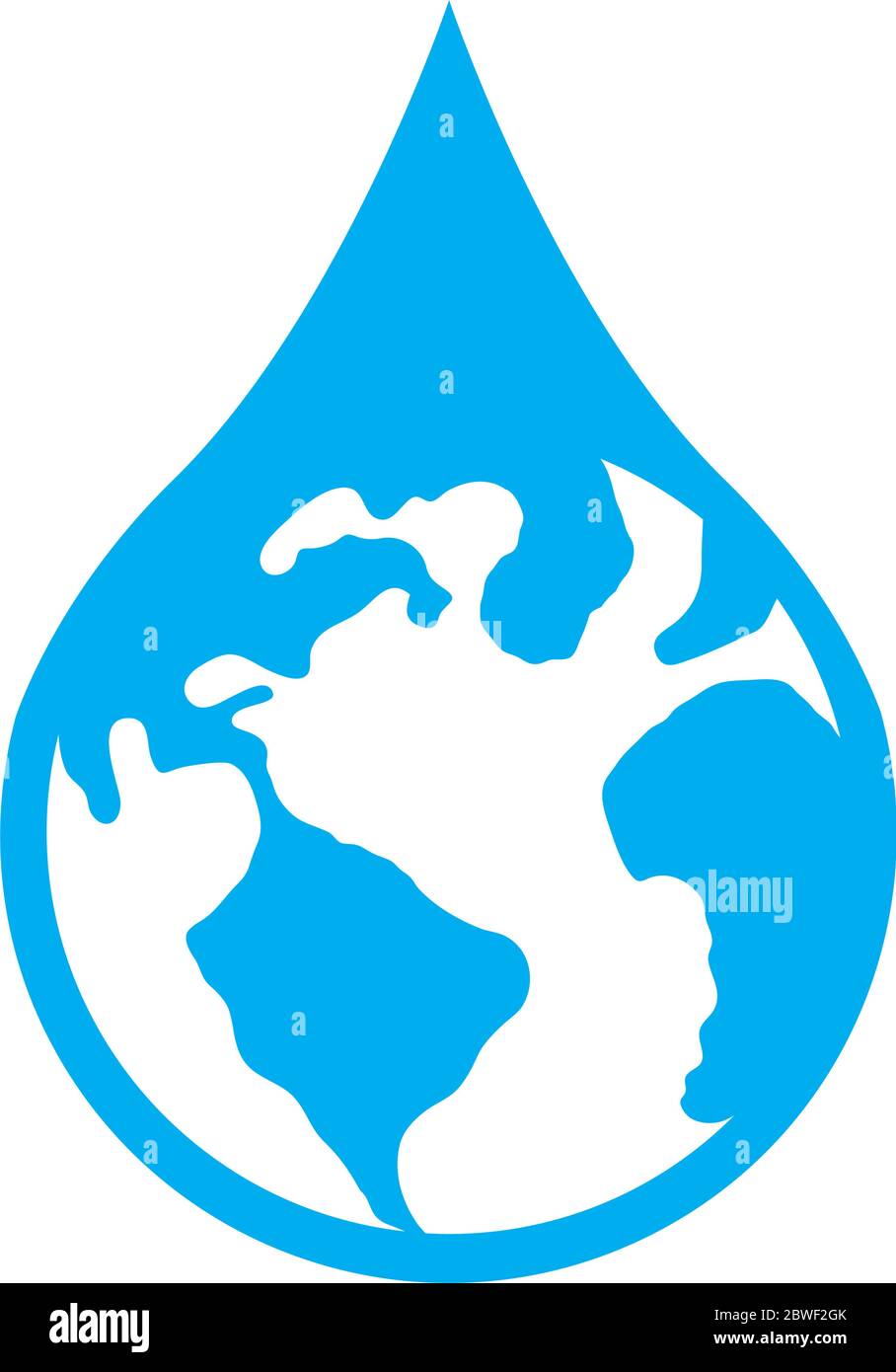 earth planet in water drop Stock Vector Image & Art - Alamy