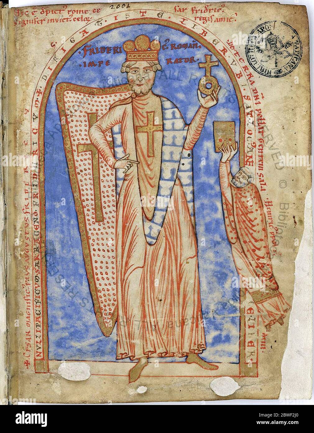 Vintage Medieval painting of a religious christian saint Stock Photo ...