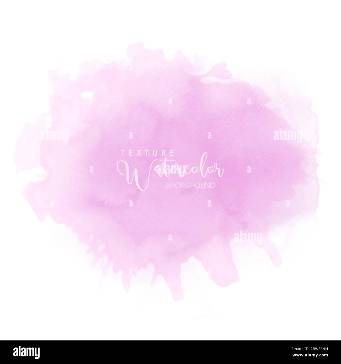 Abstract isolated soft pink watercolor. Stain artistic vector used as being an element in the decorative design of invitation, cards, cover or banner. Stock Vector
