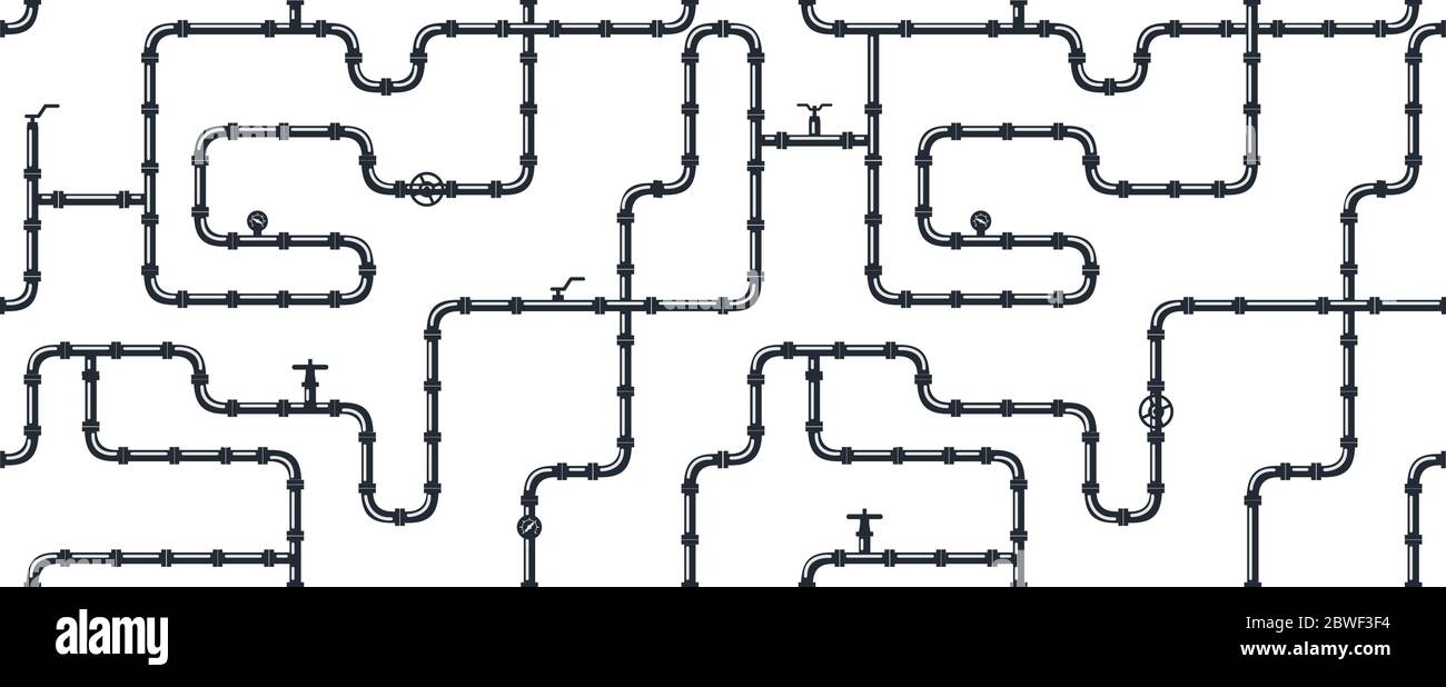 Plastic pipes in black Stock Vector Images - Alamy