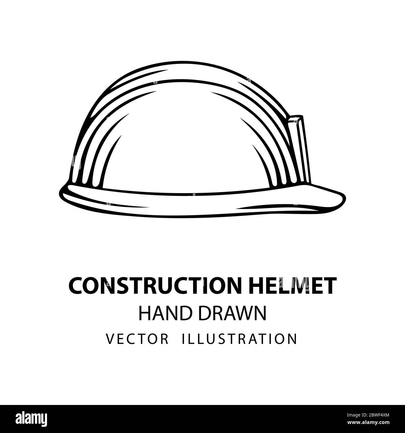 Continuous one line drawing ofengineer wearing uniform and safety helmet  Stock Vector Image & Art - Alamy
