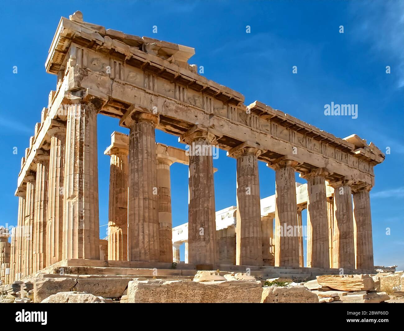 Temple of the famous Acropolis in Athens in Greece Stock Photo Alamy