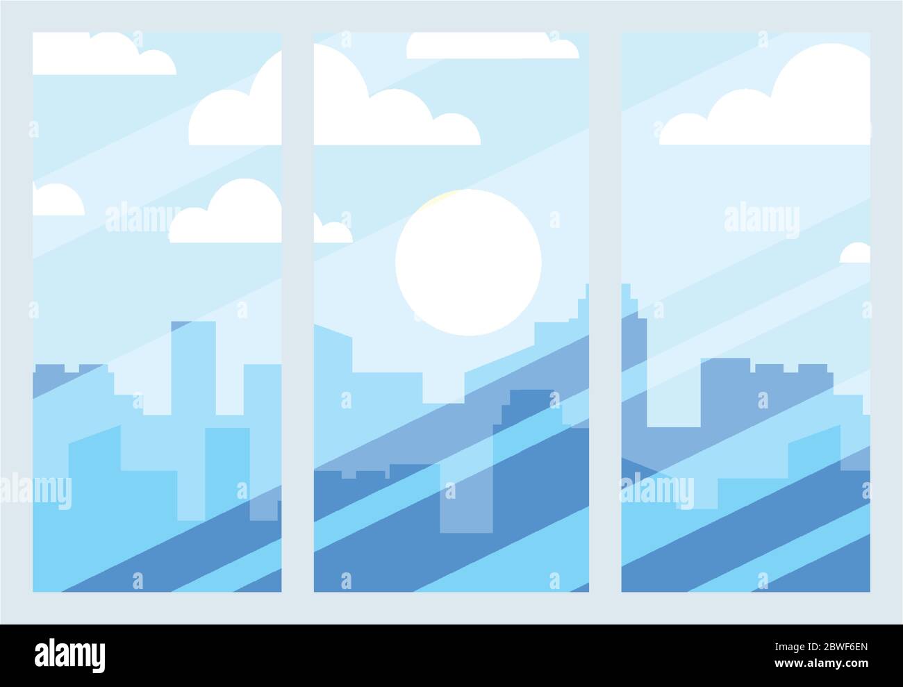 View contemporary residential buildings Stock Vector Images - Alamy