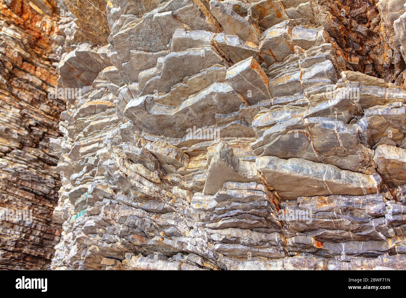 striped structure of natural rock Stock Photo - Alamy