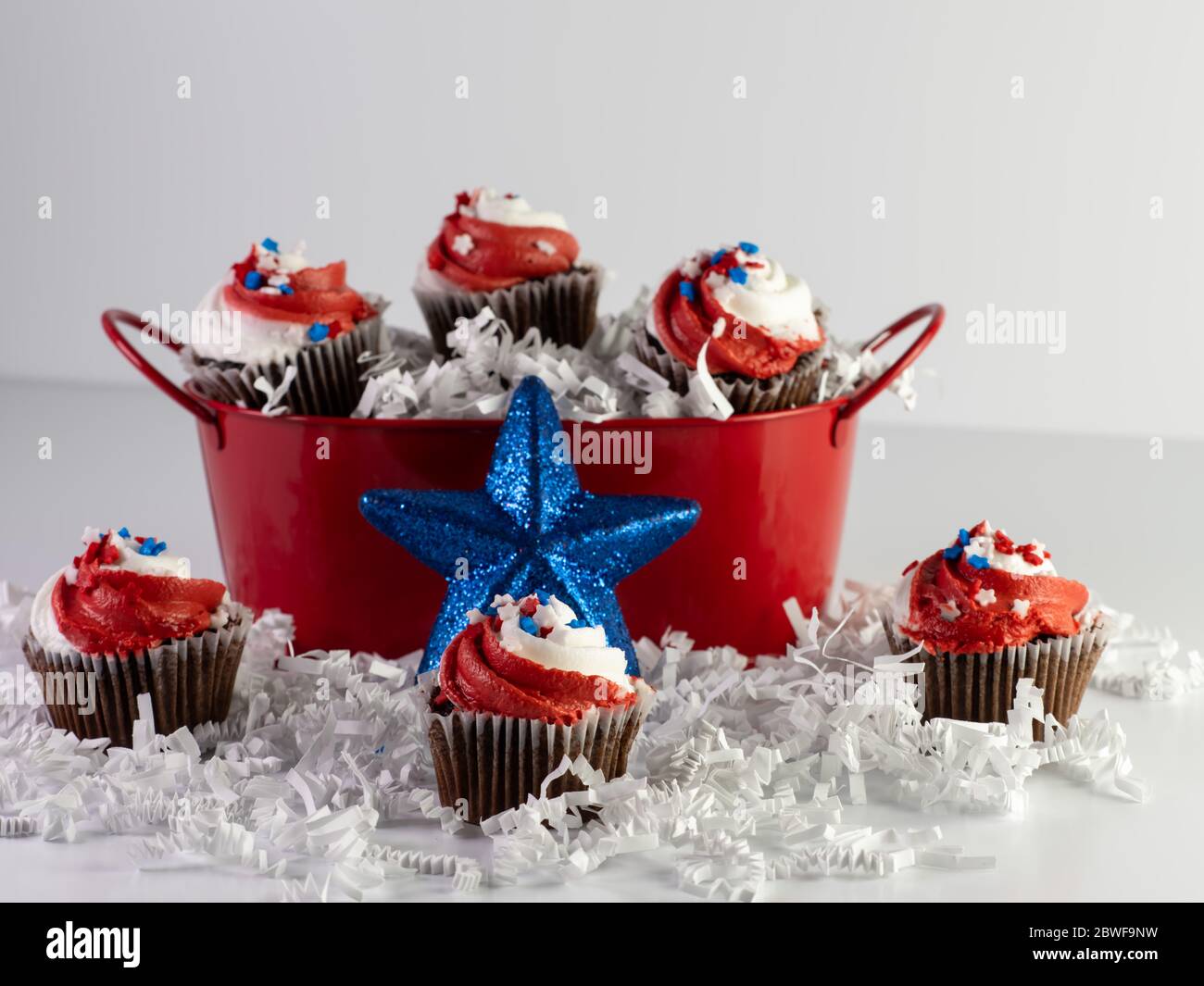 bucket of buttercream frosting