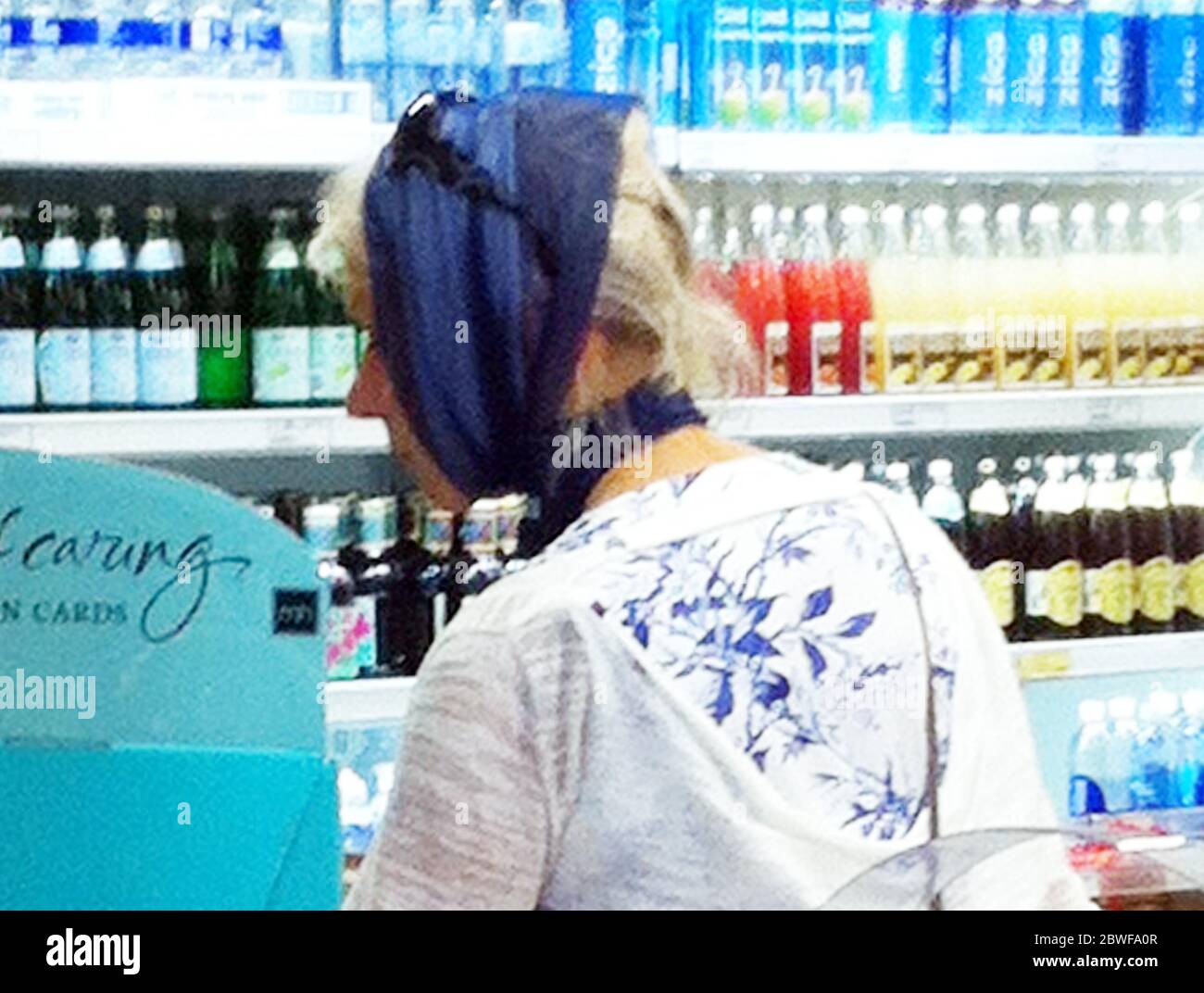 Helen Mirren is seen shopping at Fresh and Easy grocery store in