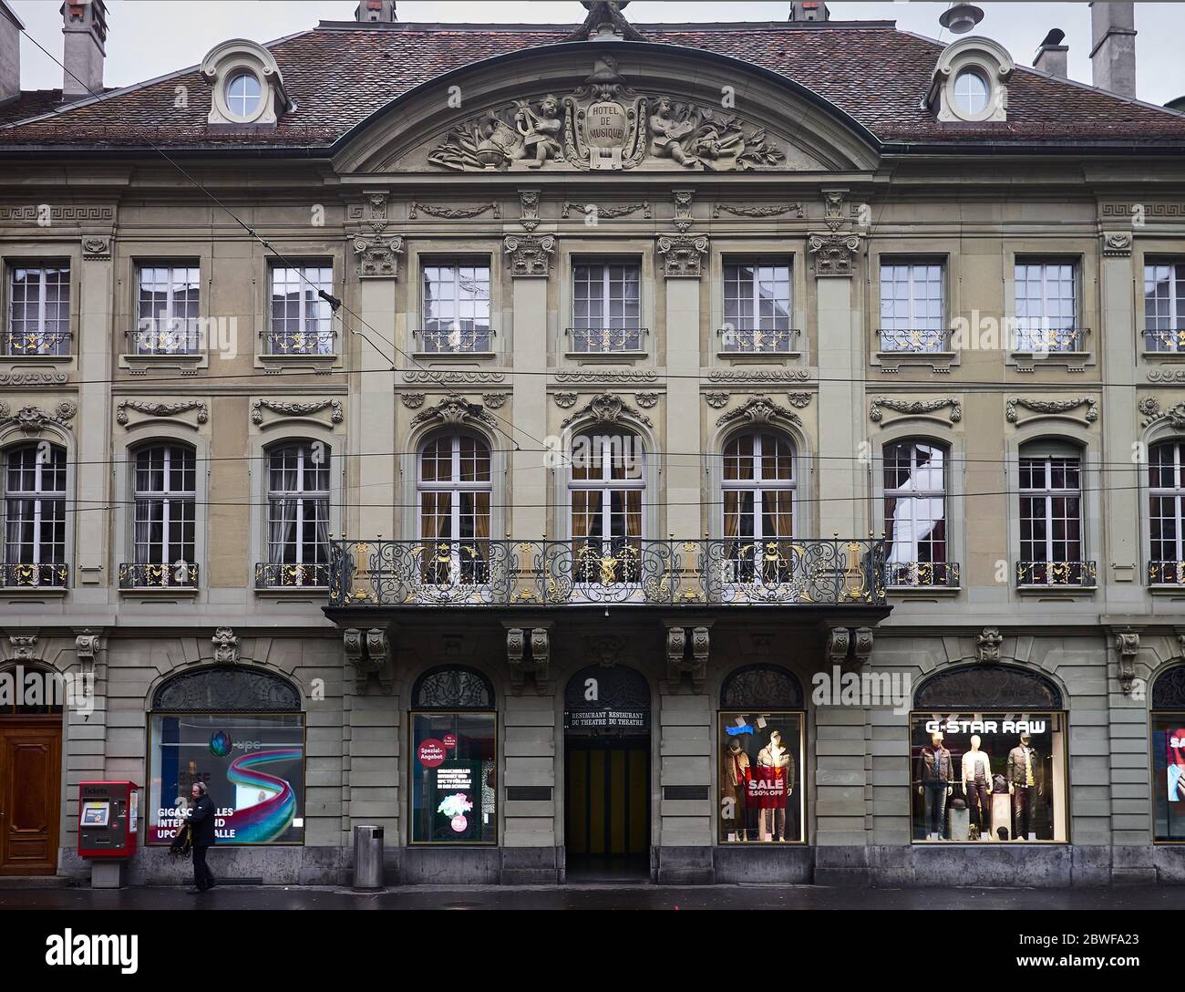 Bern / Switzerland - FEB 02, 2020: Facade of beautiful building in the old  city of Bern Stock Photo - Alamy