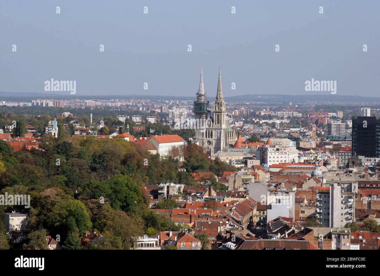 Cathedral of the Assumption of the Virgin Mary in Zagreb, Croatia Stock Photo