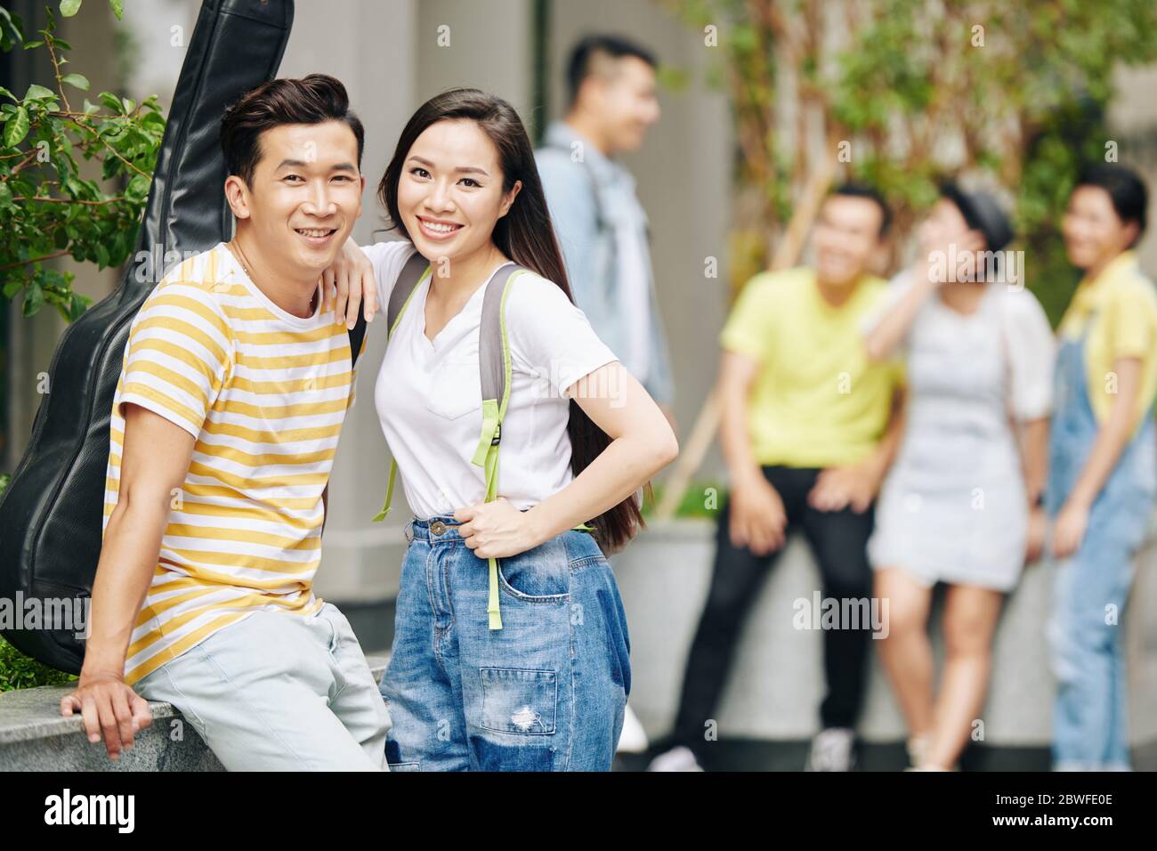 Indian college students walking hi-res stock photography and images - Alamy