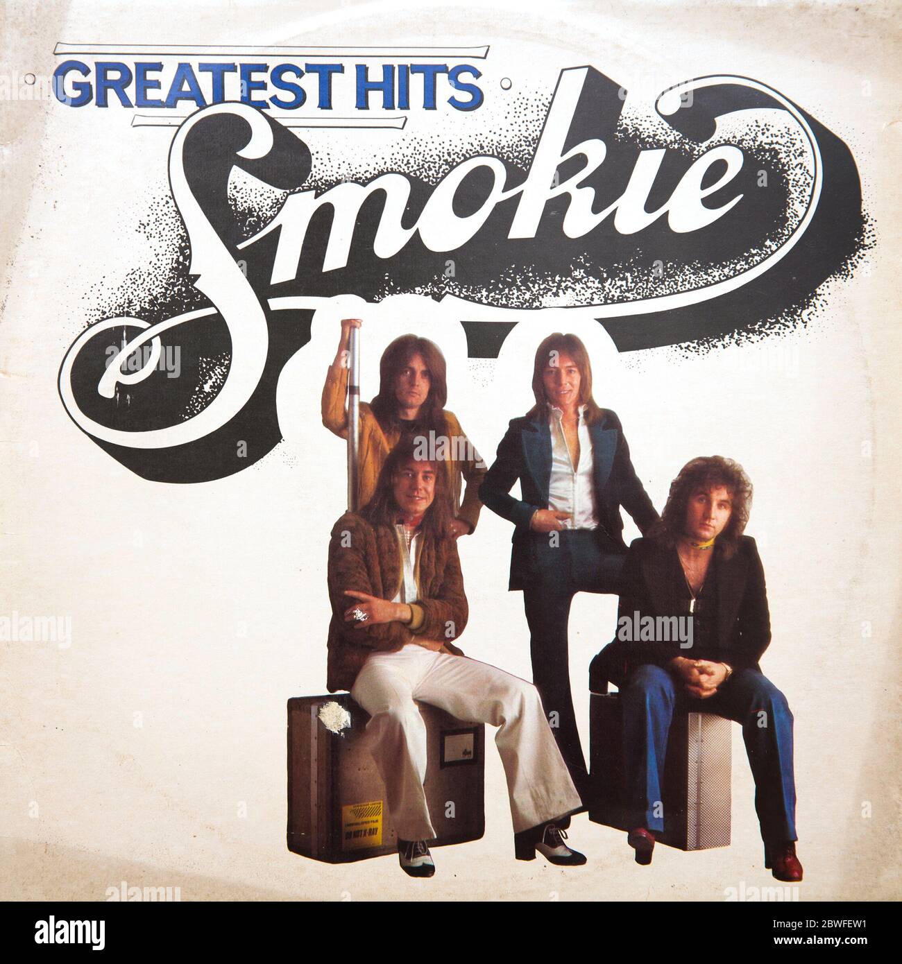 Cover of vinyl album Greatest Hits from Smokie Stock Photo Alamy