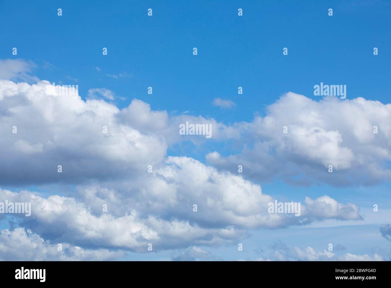 View of blue sky and clouds, Portland, Oregon, USA Stock Photo