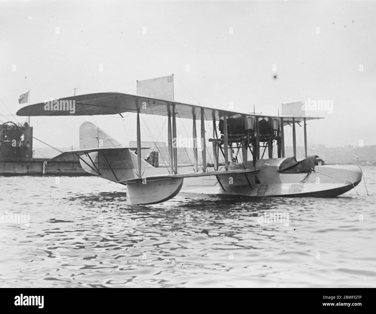 Brazil 's Centenary The powerful twin motor flying boat the Sampeio Corroia 21 August 1922 Stock Photo