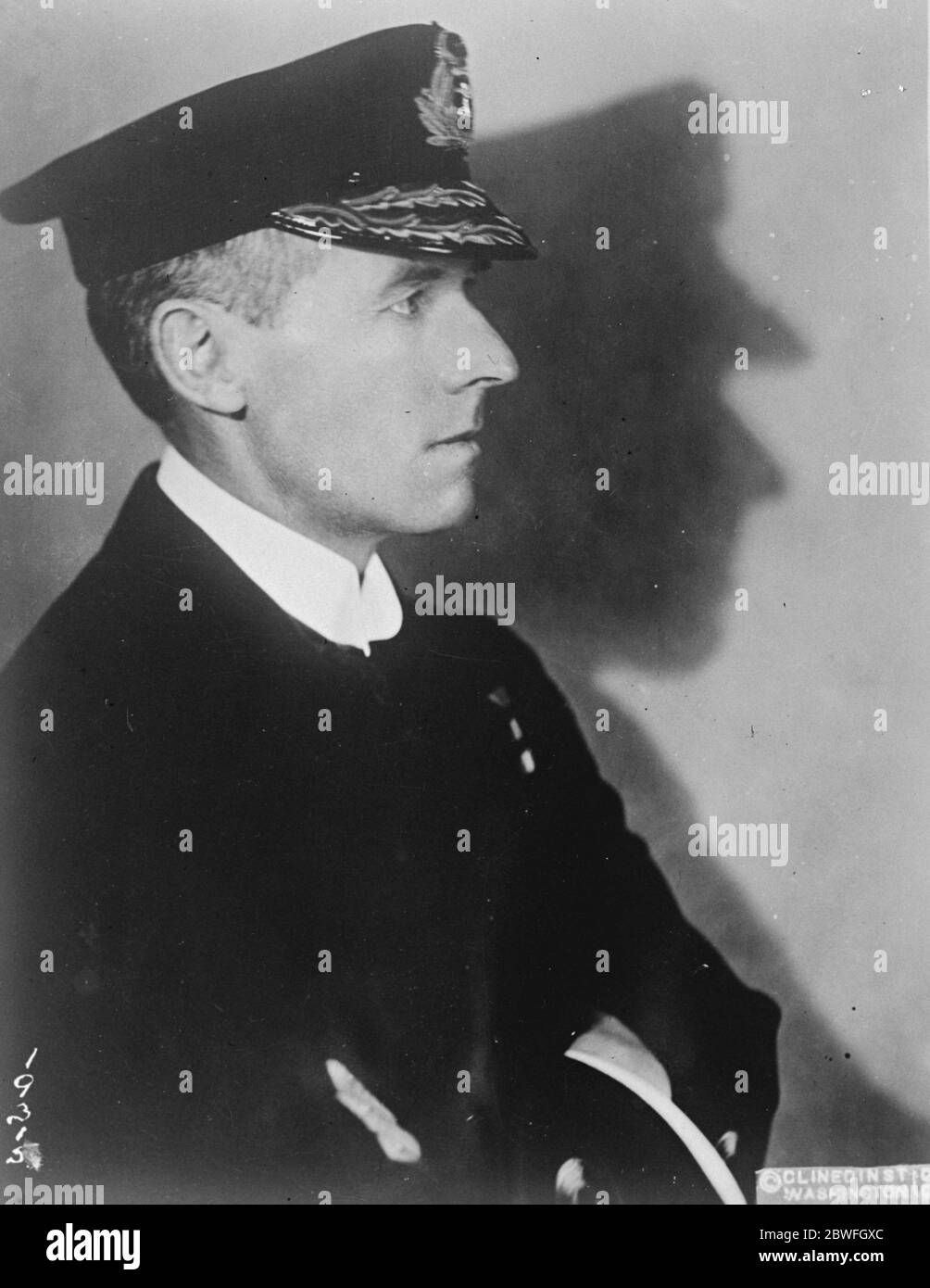 The Watch on the Turks Rear Admiral Sir Alfred Chatfield who has arrived at Constantinople on HMS Cardiff 9 February 1923 Sir Alfred Ernle Montacute Chatfield, 1st Baron Chatfield Stock Photo