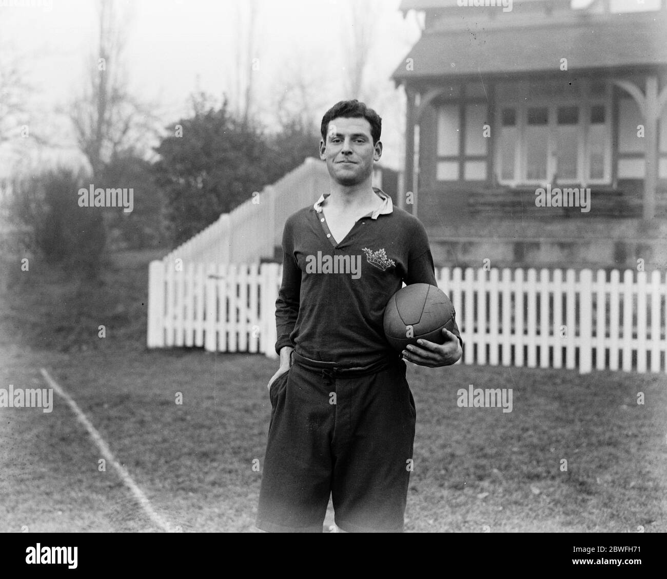 The Great Varsity Rugby Match The varsity rugby match between Oxford and Cambridge will be played at Twickenham , London on Tuesday next . G P S Macpherson , the Oxford Captain 6 December 1923 Stock Photo