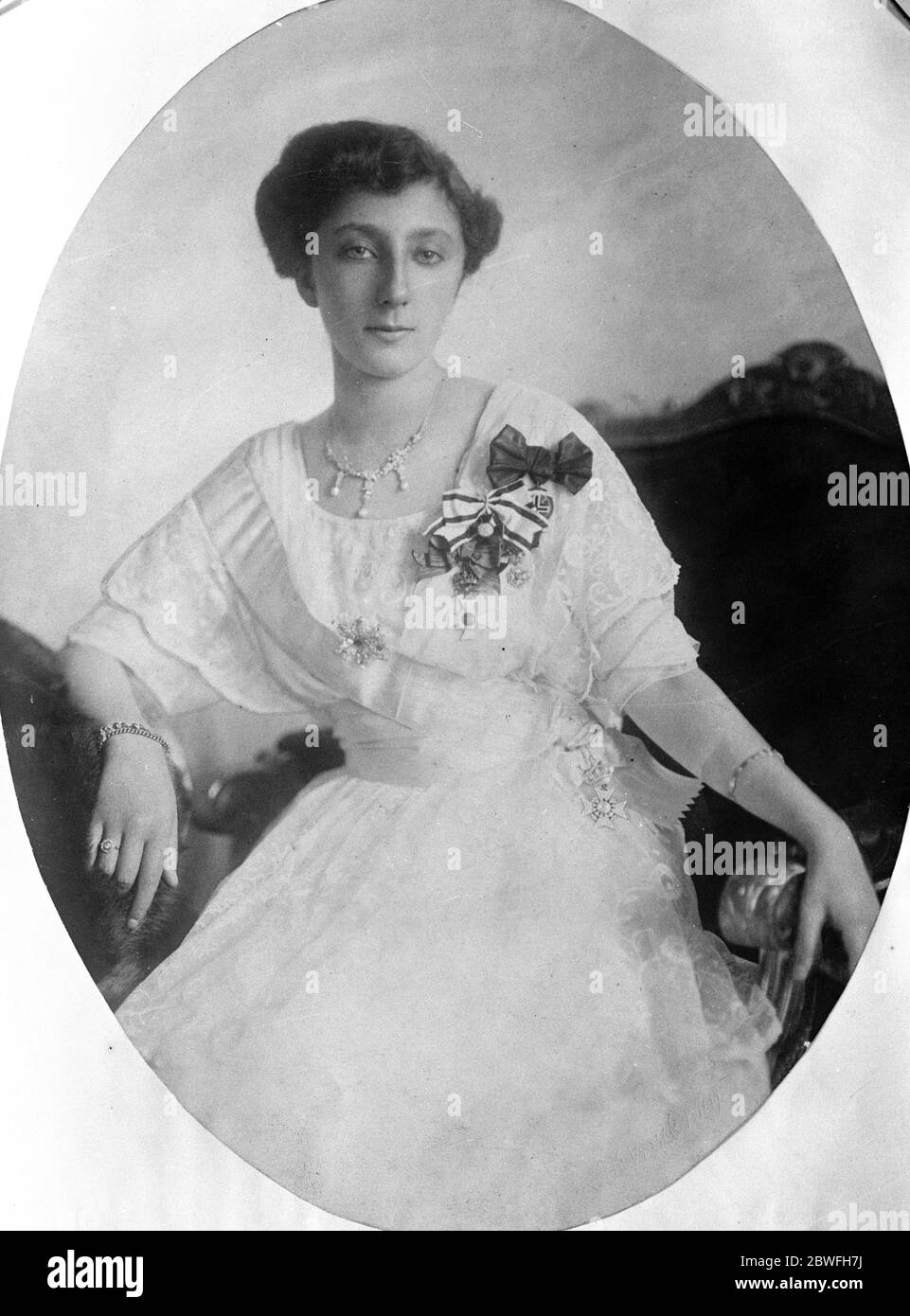 A Royal Engagement The engagement of Princess Nadejda , a daughter of ex King Ferdinand of Bulgaria , to Duke Albert Eugene of Wurtembeg is announced 15 January 1924 Stock Photo