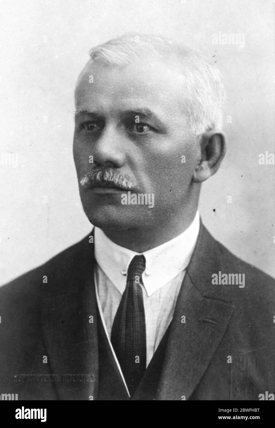 Romanian Ministry M Leapadato , Minister of Arts and Culture 1924 Stock Photo