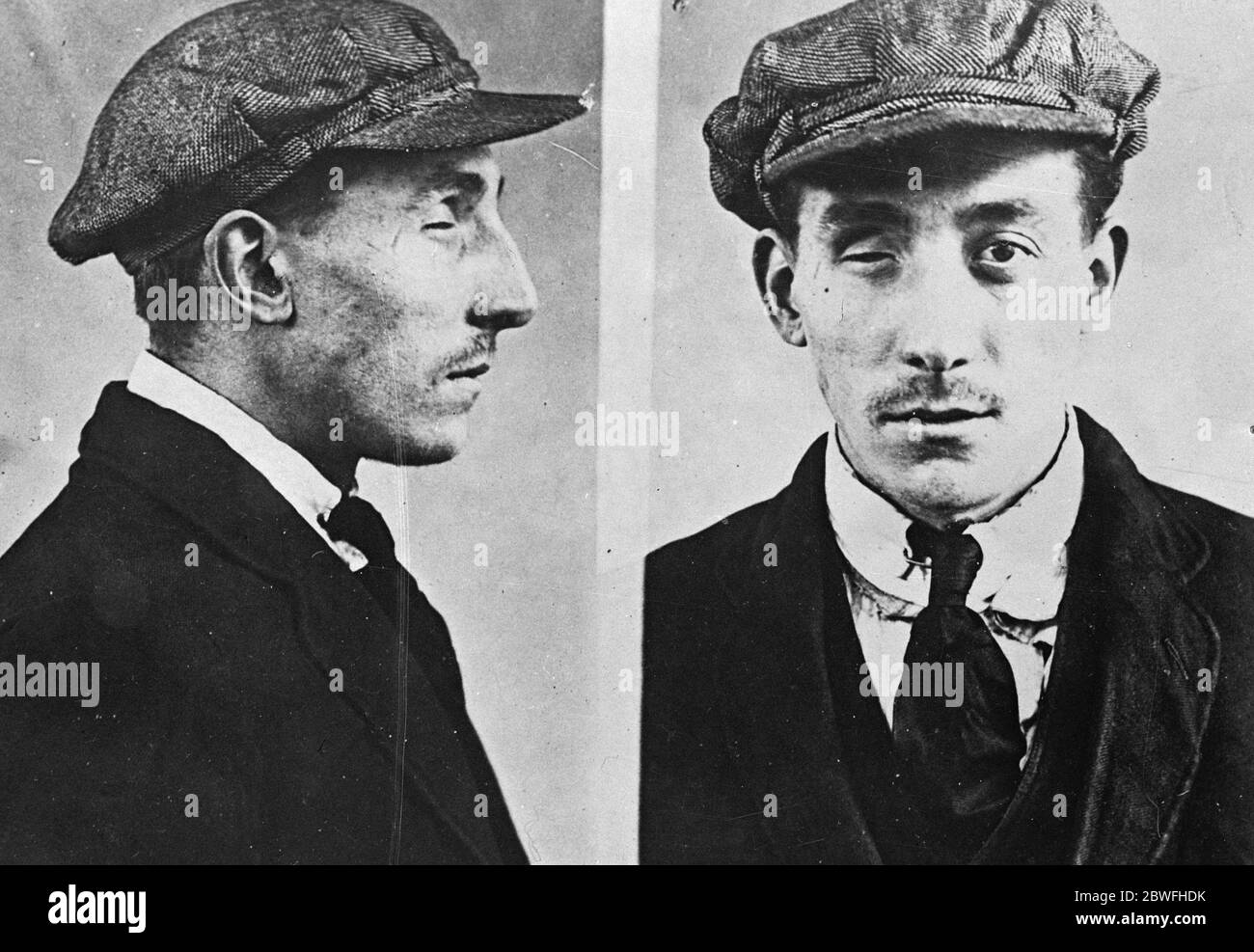 Wanted by police . John Henry Devaney , alias Lawrence , alias Dean , wanted by police in connection with £600 stolen from Clerkenwell Green Post Office . 10 December 1923 Stock Photo