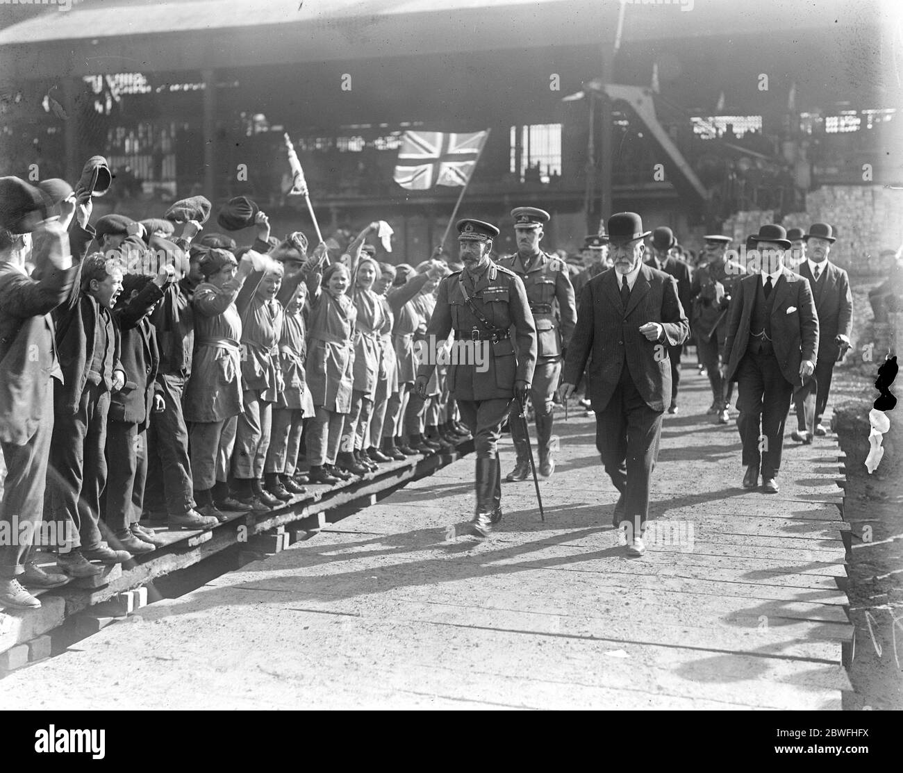 King 's Scottish tour . 19 September 1917 Stock Photo