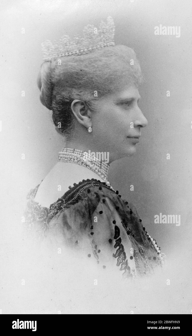 The Queen Dowager of Denmark 16 October 1924 Stock Photo