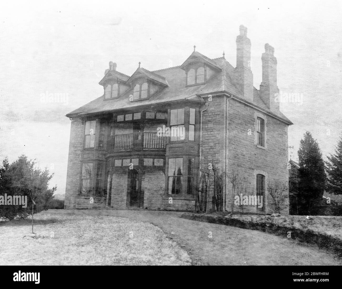 The Welsh border mystery . The residence of Mrs Armstrong . 4 January 1922 Stock Photo