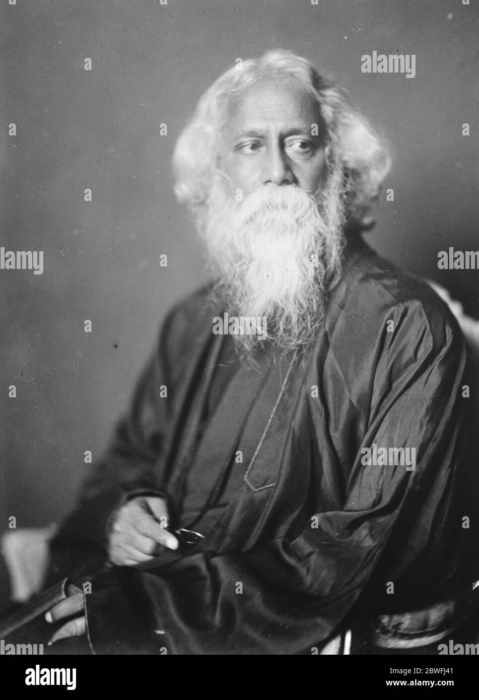 Sir Rabindranath Tagore 24 June 1926 Stock Photo