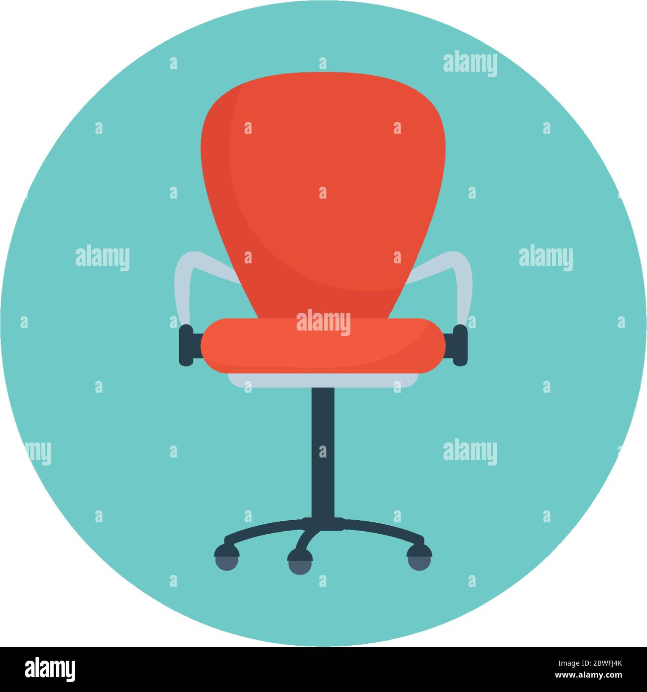 Isolated office chair vector design Stock Vector Image & Art Alamy