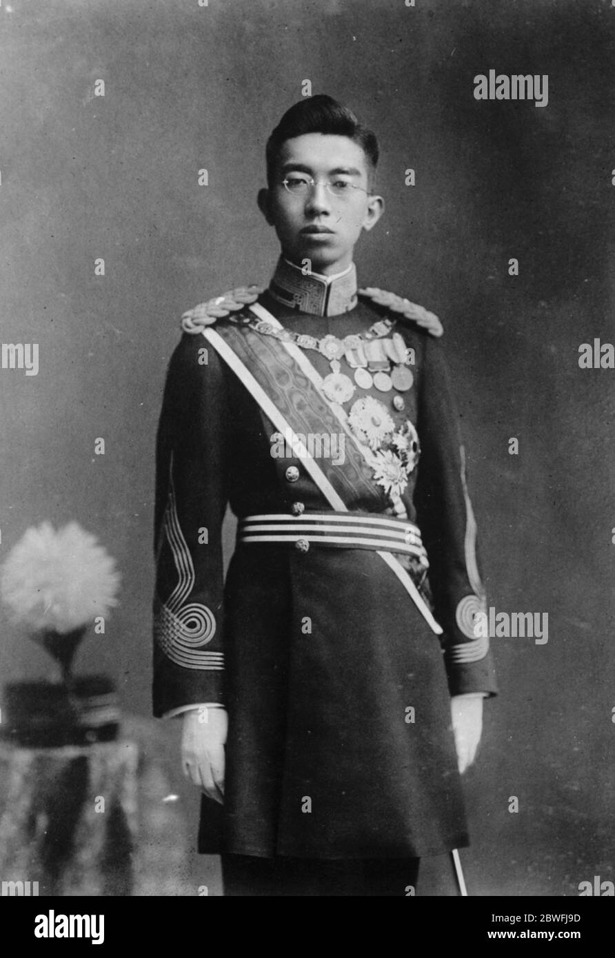 Emperor Hirohito of Japan . 1926 Stock Photo