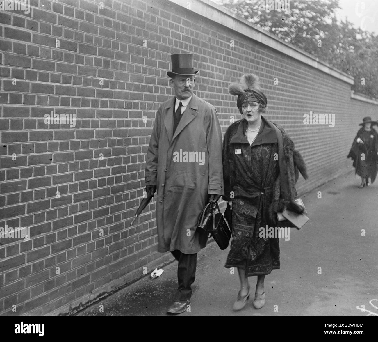 Ascot . Lady Bingham arriving . 19 June 1923 Stock Photo