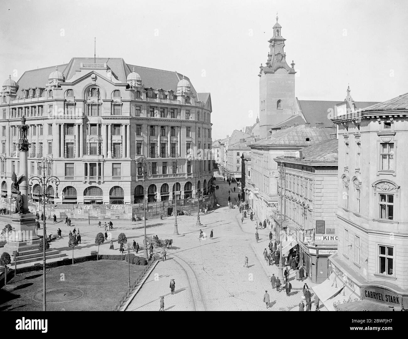 Lemberg , Poland . A fine panorama showing progress of reconstruction