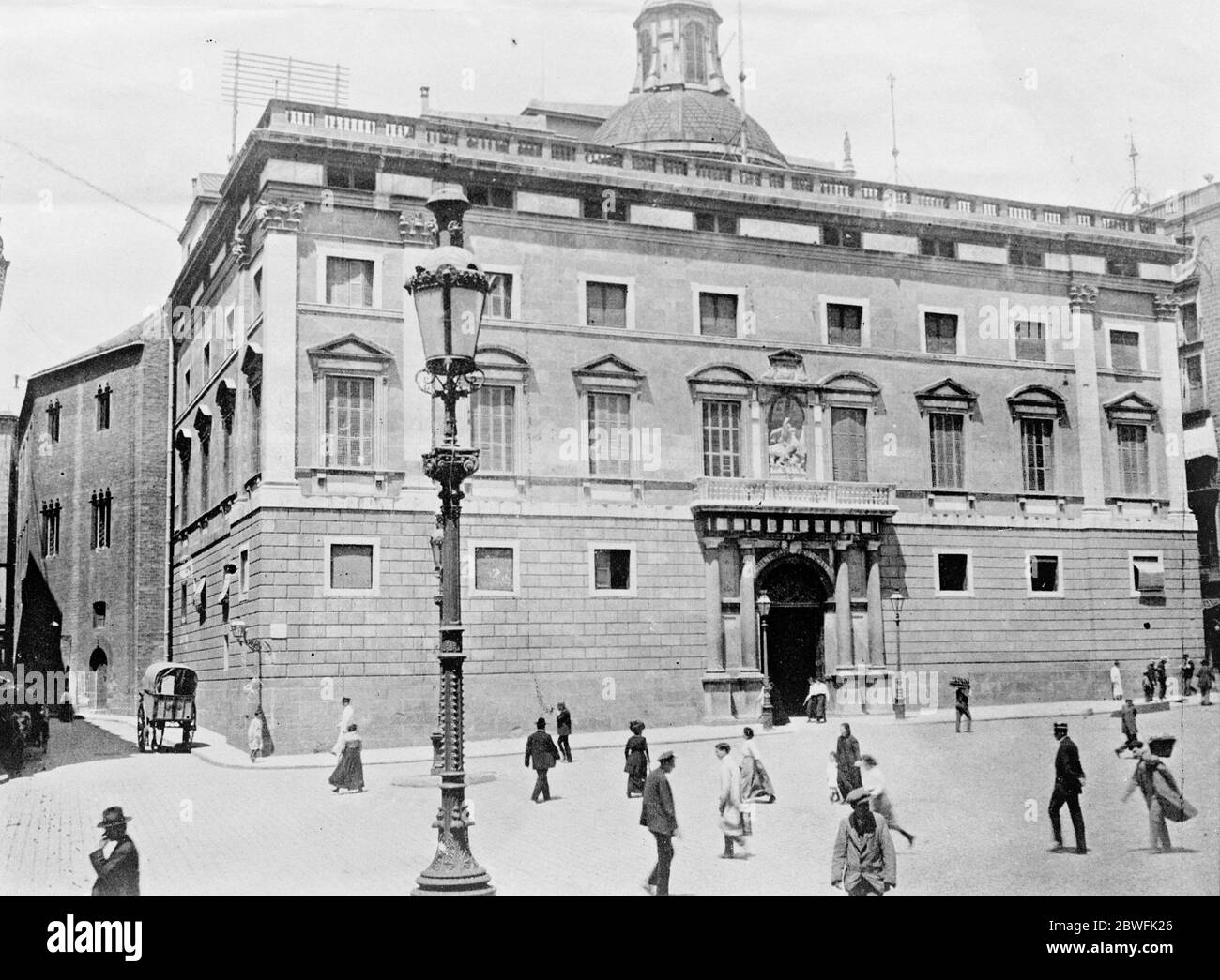 Barcelona . Palace of the Provincial Parliament . 13 September 1923 Stock Photo