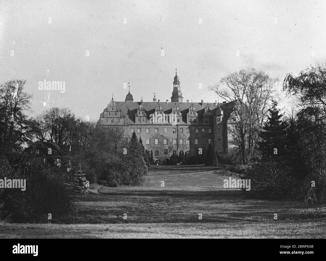 Little Willie at home The Castle at Oels , Silesia to which the ex Crown Prince of Germany has returned taking up residence with his wife the ex Crown Princess 19 November 1923 Stock Photo