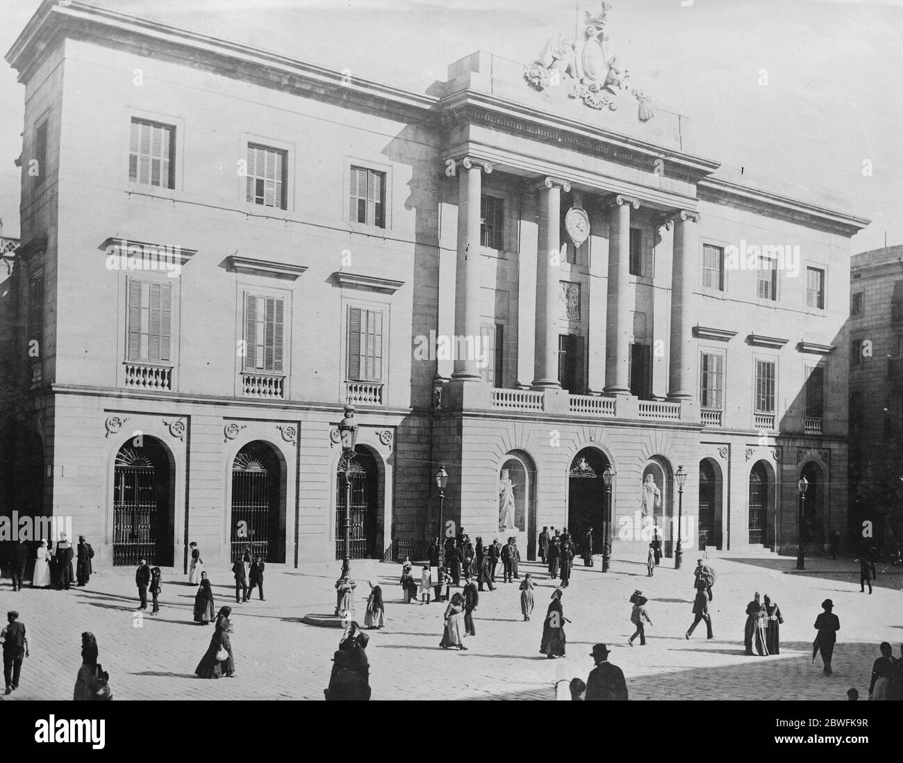 Barcelona . The Town Hall . 14 September 1923 Stock Photo