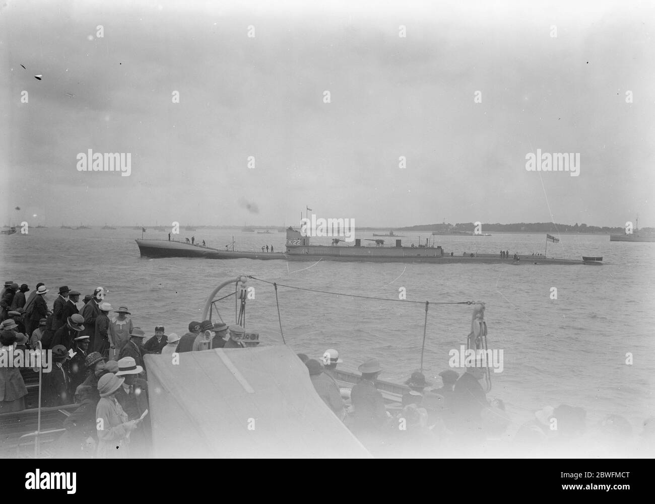 Naval review at Spithead Submarine K 22 26 July 1924 Stock Photo