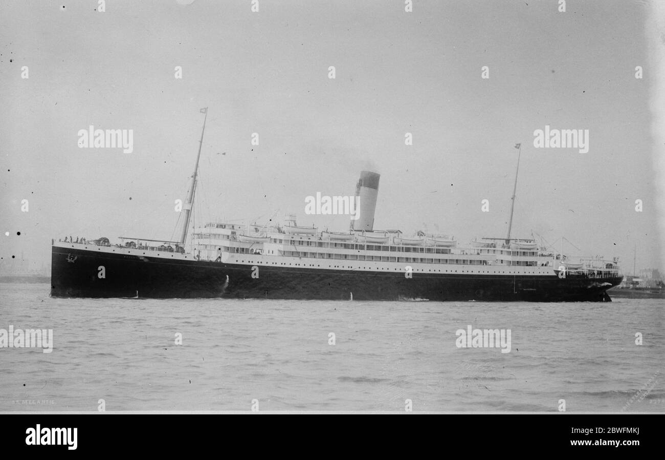 SS Megantic . June 1926 Stock Photo