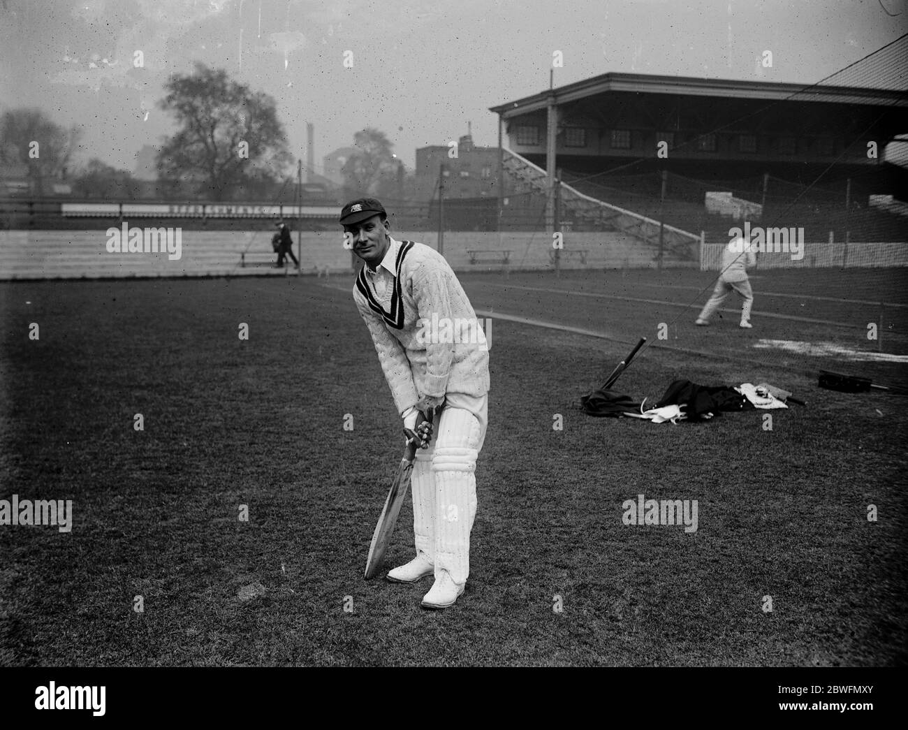 Jack Hobbs posed 1925 Stock Photo