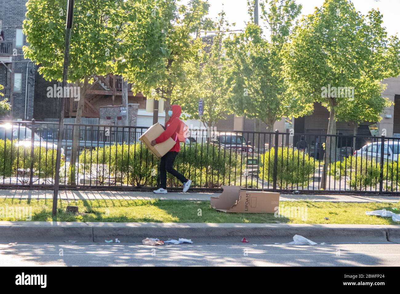 Chicago Riot George George floyd riots chicago hi-res stock photography and images - Alamy